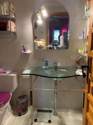 Un baño de Maravilloso Apartamento playa-jardin botánico IN VERA PLAYA, ALMERIA