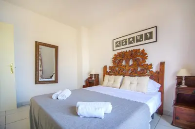 Cama o camas de una habitación en Mediterranea 14 Vera Playa Jardines tus momentos frente al mar