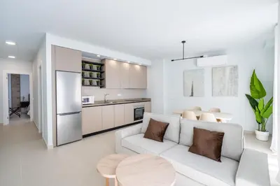 Una cocina o zona de cocina en Moott Homes Suites Arco de Braulio 1B