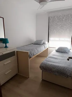 Cama o camas de una habitación en Apartamento Playa