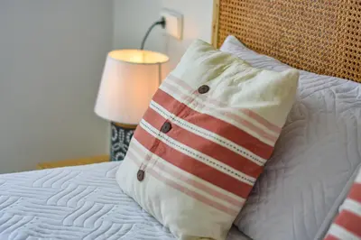Cama o camas de una habitación en Apartamento con Terraza, Piscina y Parking By Aloha Palma