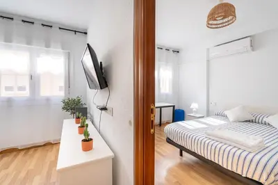 Cama o camas de una habitación en Centro - WiFi - Aire acondicionado