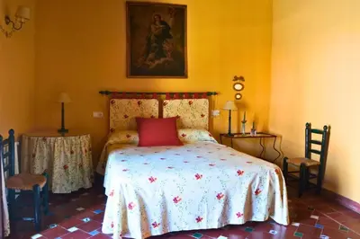Cama o camas de una habitación en Casa Palacio de Guadix