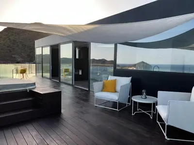 Zona de estar de Los Genoveses Penthouse