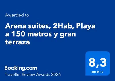Certificado, premio, señal o documento que está expuesto en Arena suites, 2Hab, Playa a 150 metros y gran terraza