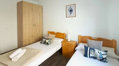 Cama o camas de una habitación en Arena suites, 2Hab, Playa a 150 metros y gran terraza