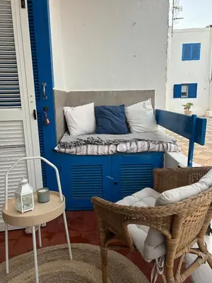 Zona de estar de Casa Azul