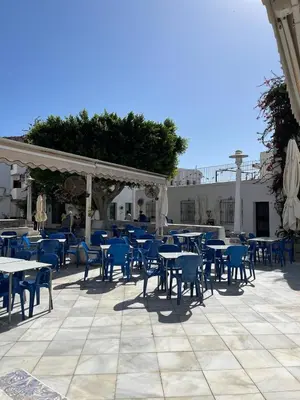 Un restaurante o sitio para comer en Casa Azul