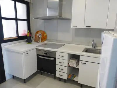 Una cocina o zona de cocina en Duplex with sea view