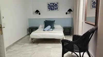 Cama o camas de una habitación en Duplex with sea view