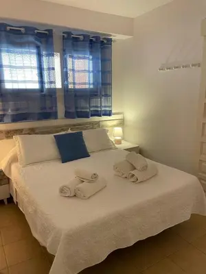 Cama o camas de una habitación en Apartamento paseo Maritimo