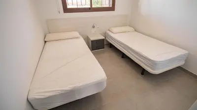 Cama o camas de una habitación en Los Hermanos