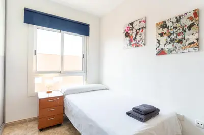 Cama o camas de una habitación en TrendyHomes Mediterráneo, excelente ubicación y gran confort
