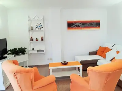 Zona de estar de Apartamento Paseo Maritimo wifi
