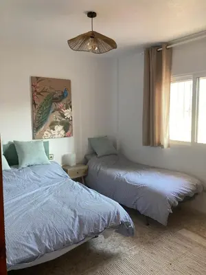 Cama o camas de una habitación en Casa Del Mar