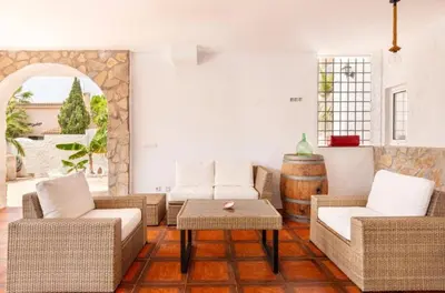 Zona de estar de Villa Jardines de Cope