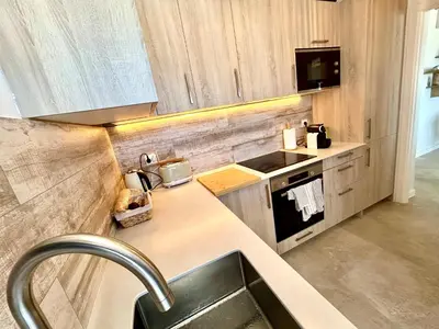 Una cocina o zona de cocina en AguaCabana