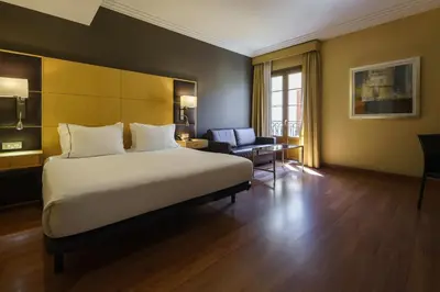 Cama o camas de una habitación en Exe Almería Centro