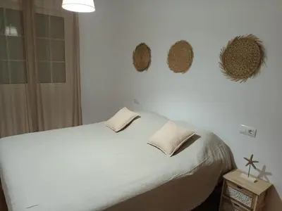 Cama o camas de una habitación en Palomares