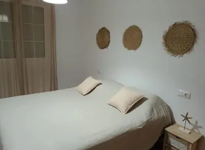 Cama o camas de una habitación en Palomares