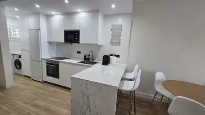 Una cocina o zona de cocina en Apartamento en Cabo de Gata Urbanización CABOSOL