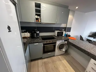 Una cocina o zona de cocina en Mojacar Playa Atalaya Résidence