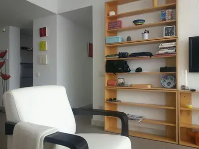 Una televisión o centro de entretenimiento en Apartamento Las Negras