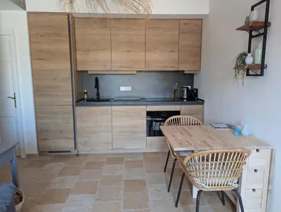 Una cocina o zona de cocina en Villa Oasis