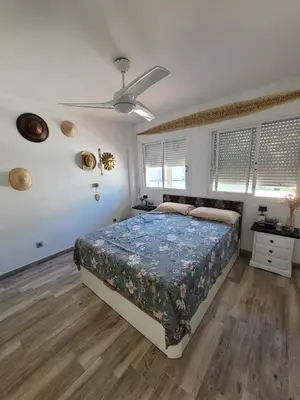 Cama o camas de una habitación en Ático Duplex Villa Africa