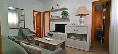 Una televisión o centro de entretenimiento en Casa Tejar