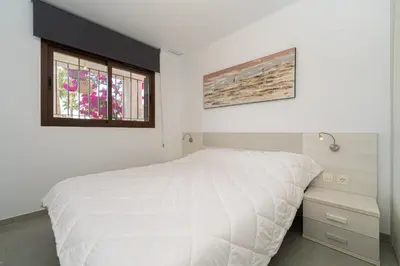 Cama o camas de una habitación en Casa Indalo