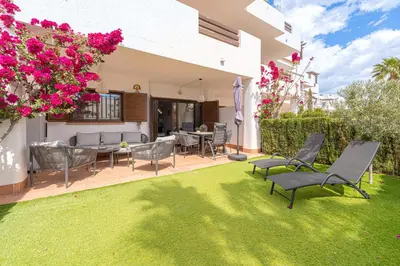 Jardín al aire libre en Casa Indalo