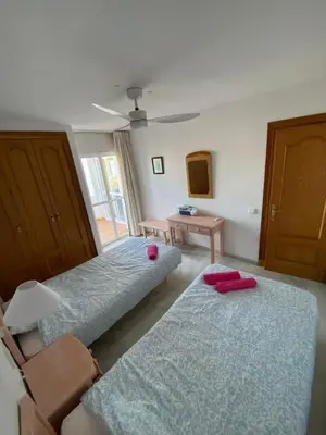 Cama o camas de una habitación en El Sueńo del Mar