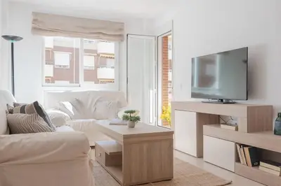 Una televisión o centro de entretenimiento en Apartamento Playa Pocico Aguadulce
