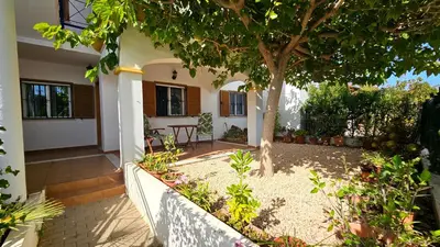 Jardín al aire libre en Apartamento de 2 dormitorios en Veramar 5 Primera Linea de Playa