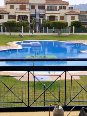 Piscina en o cerca de Apartamento de 2 dormitorios en Veramar 5 Primera Linea de Playa