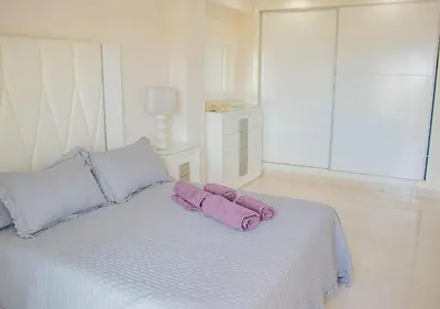 Cama o camas de una habitación en Apartamento feta playa