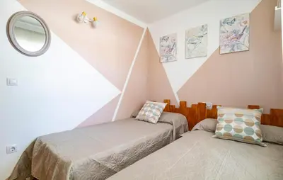 Cama o camas de una habitación en Alba De La Luna Apartment