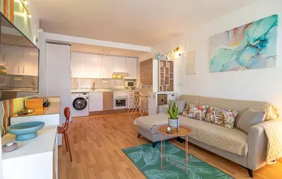 Una cocina o zona de cocina en Alba De La Luna Apartment