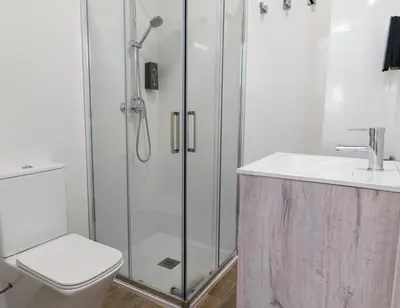 Un baño de La Mimosa del Cabo
