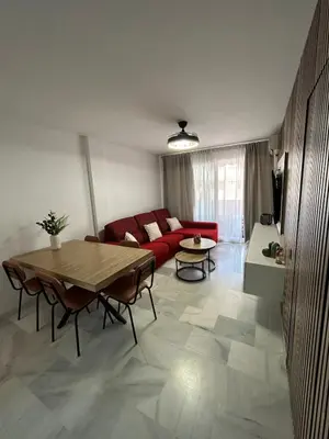 Zona de estar de Apartamento a un paso de la playa