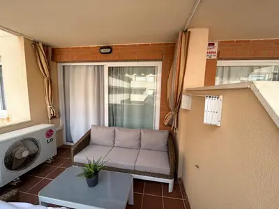 Zona de estar de Apartamento a un paso de la playa