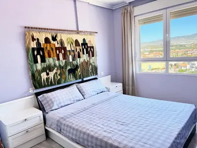 Cama o camas de una habitación en Hornillo Vistas al Mar