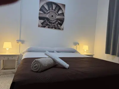 Cama o camas de una habitación en Casona Los Sidoros Ciudad de Berja