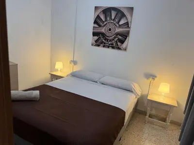 Cama o camas de una habitación en Casona Los Sidoros Ciudad de Berja