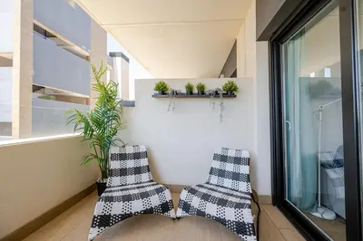 Zona de estar de Cozy Apt 3BR, Near Cabo de Gata, Beach, Gym, Pool, Golf