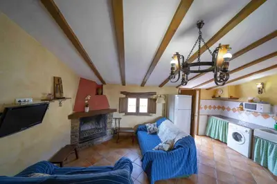 Una televisión o centro de entretenimiento en farmhouse in Sierra de los Filabres for 6 ppl