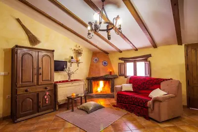 Zona de estar de farmhouse in Sierra de los Filabres for 6 ppl