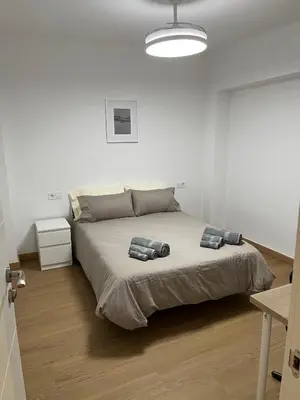 Cama o camas de una habitación en Apartamento Pico Peñón
