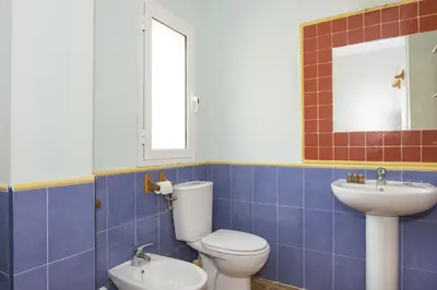 Un baño de Vera Playa Chalet Adosado Jardín Piscina Parking